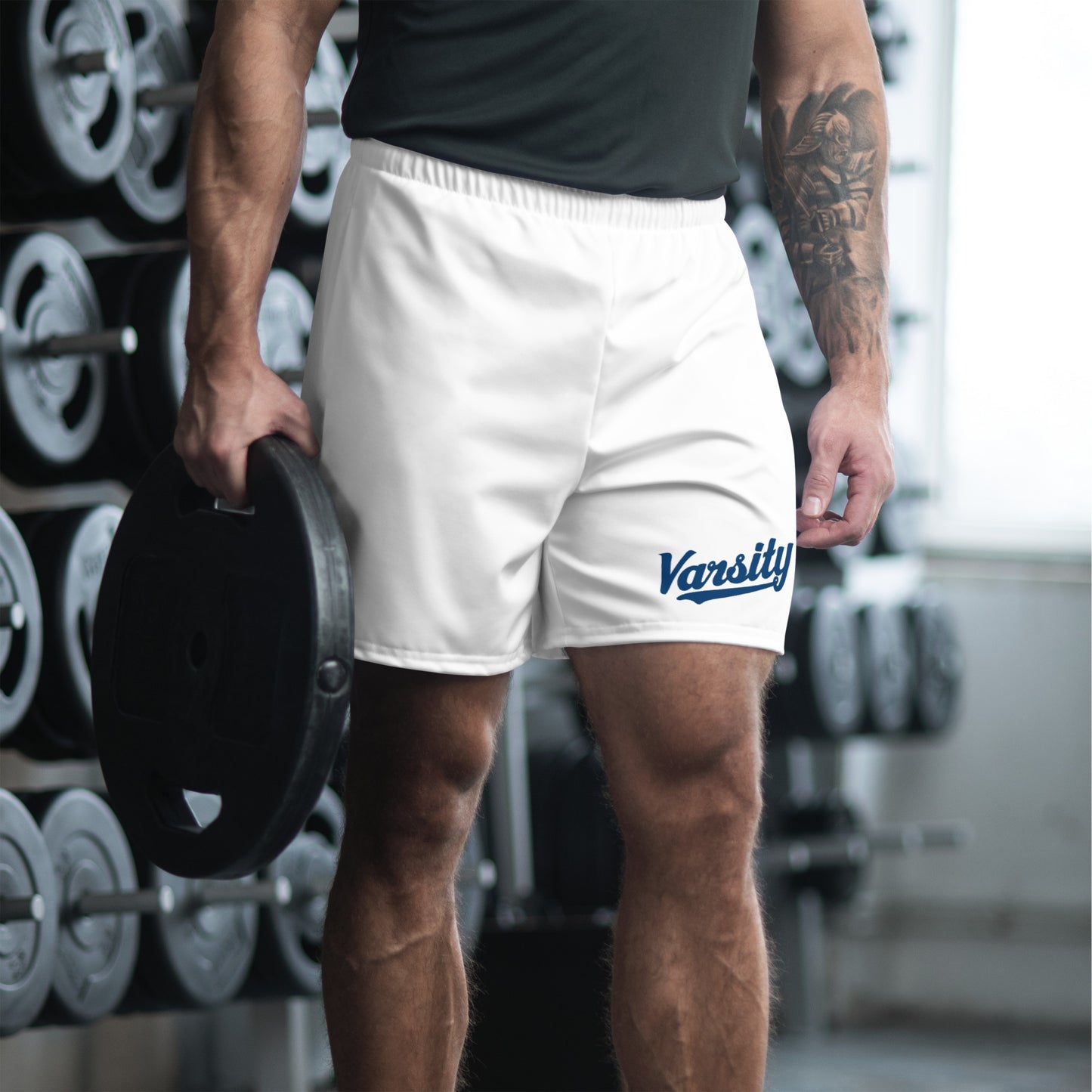 Varsity Athletic Shorts White