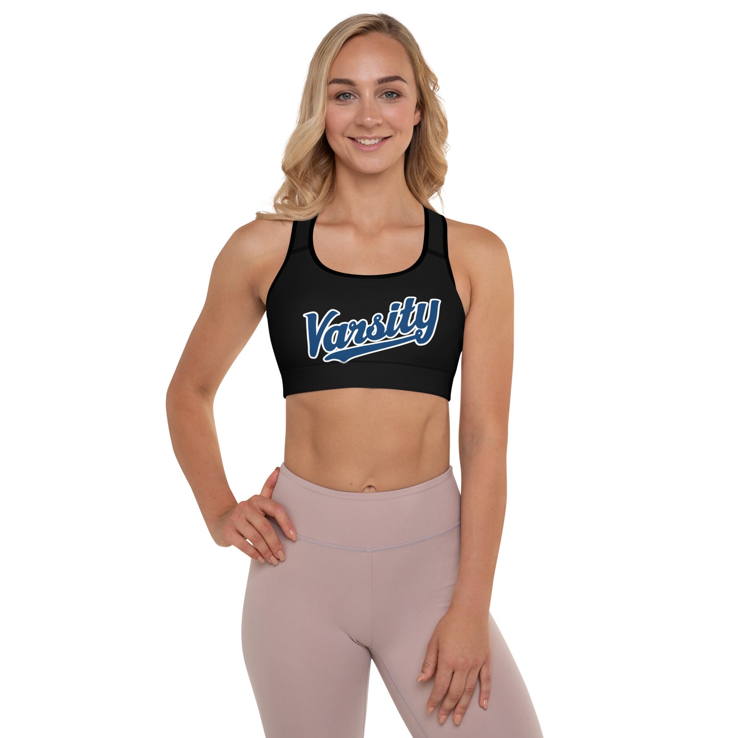 Varsity Script Sports Bra