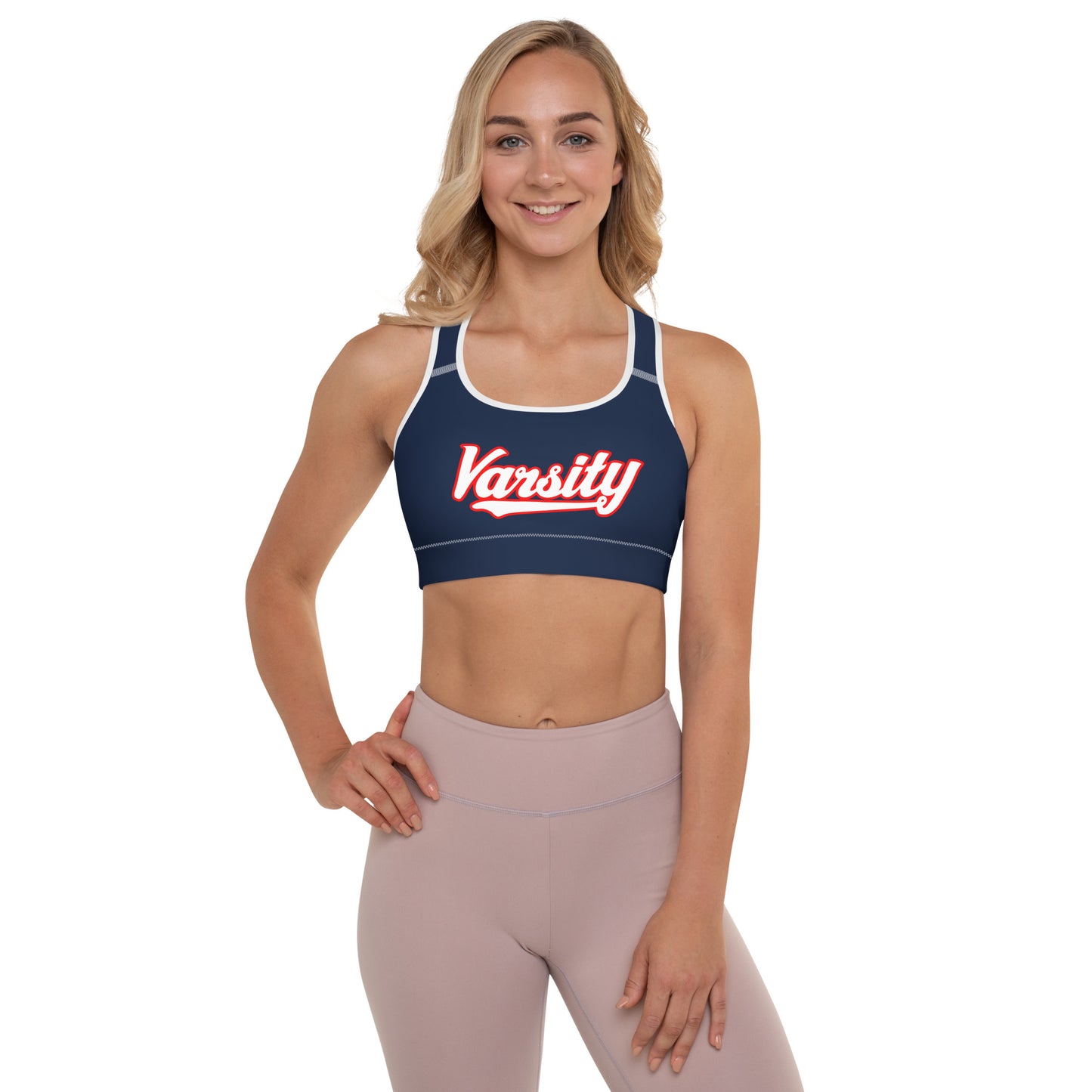 Varsity Script Sports Bra