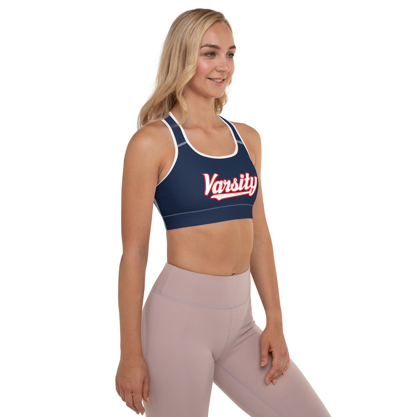 Varsity Script Sports Bra