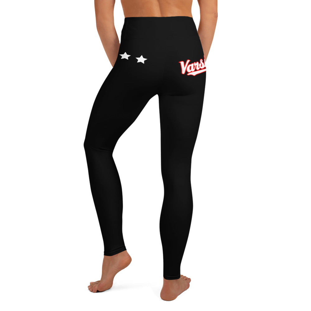 Yoga Leggings Varsity Script and Stars