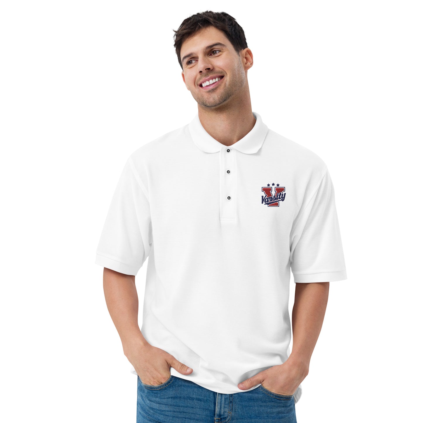 Varsity Logo Premium Polo