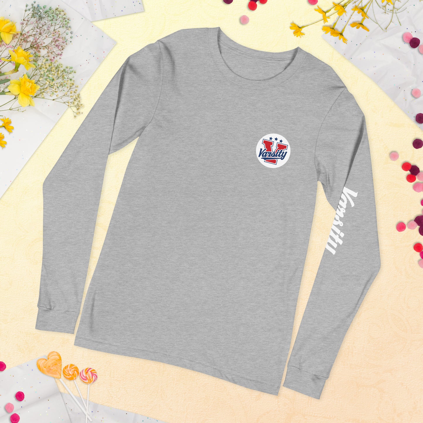 Unisex Varsity Performance Long Sleeve Tee