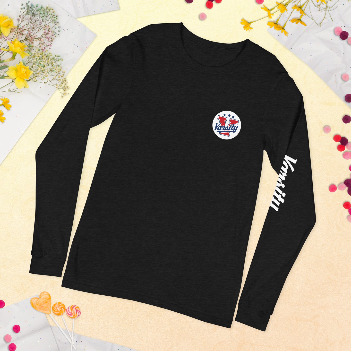 Unisex Varsity Performance Long Sleeve Tee