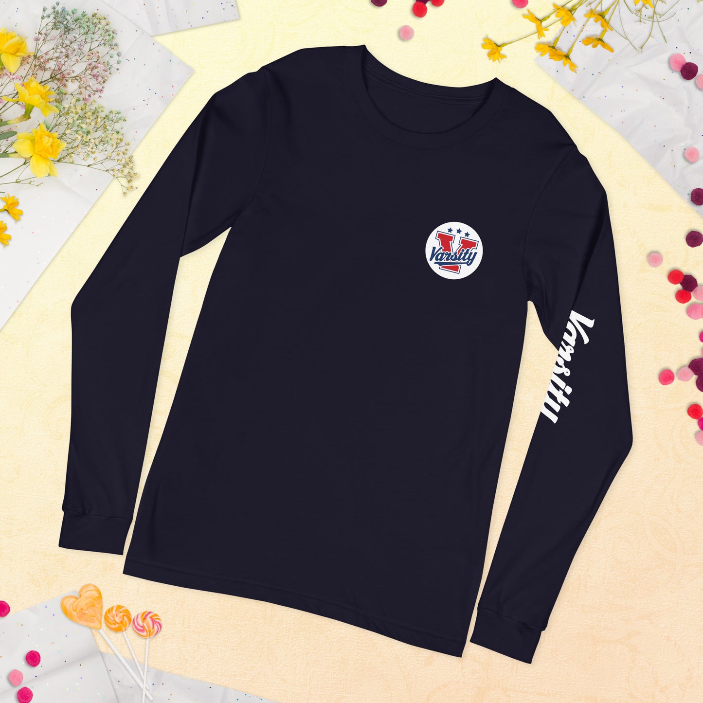 Unisex Varsity Performance Long Sleeve Tee