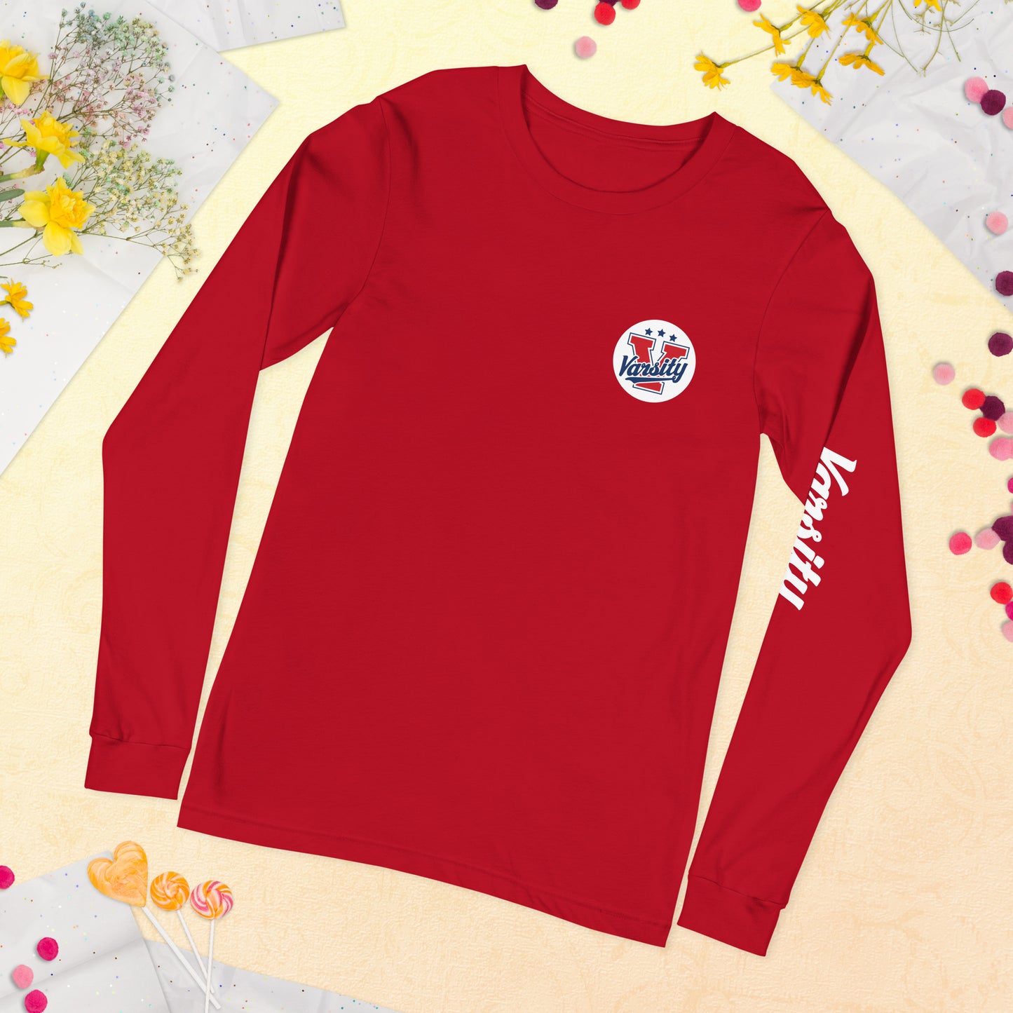 Unisex Varsity Performance Long Sleeve Tee