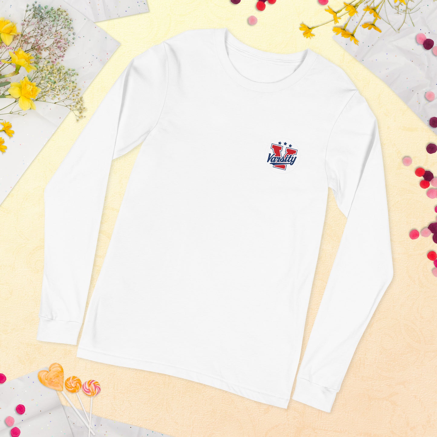 Unisex Varsity Performance Long Sleeve Tee