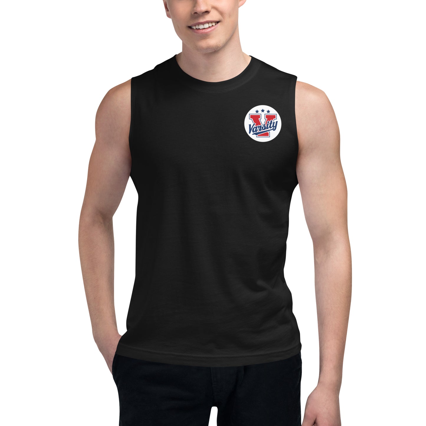 Unisex Muscle Shirt Varsity Logo